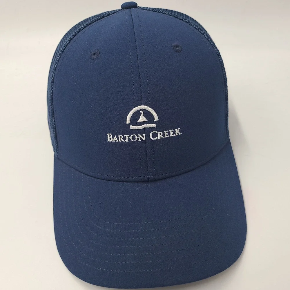 Barton Creek Country Club Hat Snapback Trucker Mesh‎ Adidas Blue Golf Course Men